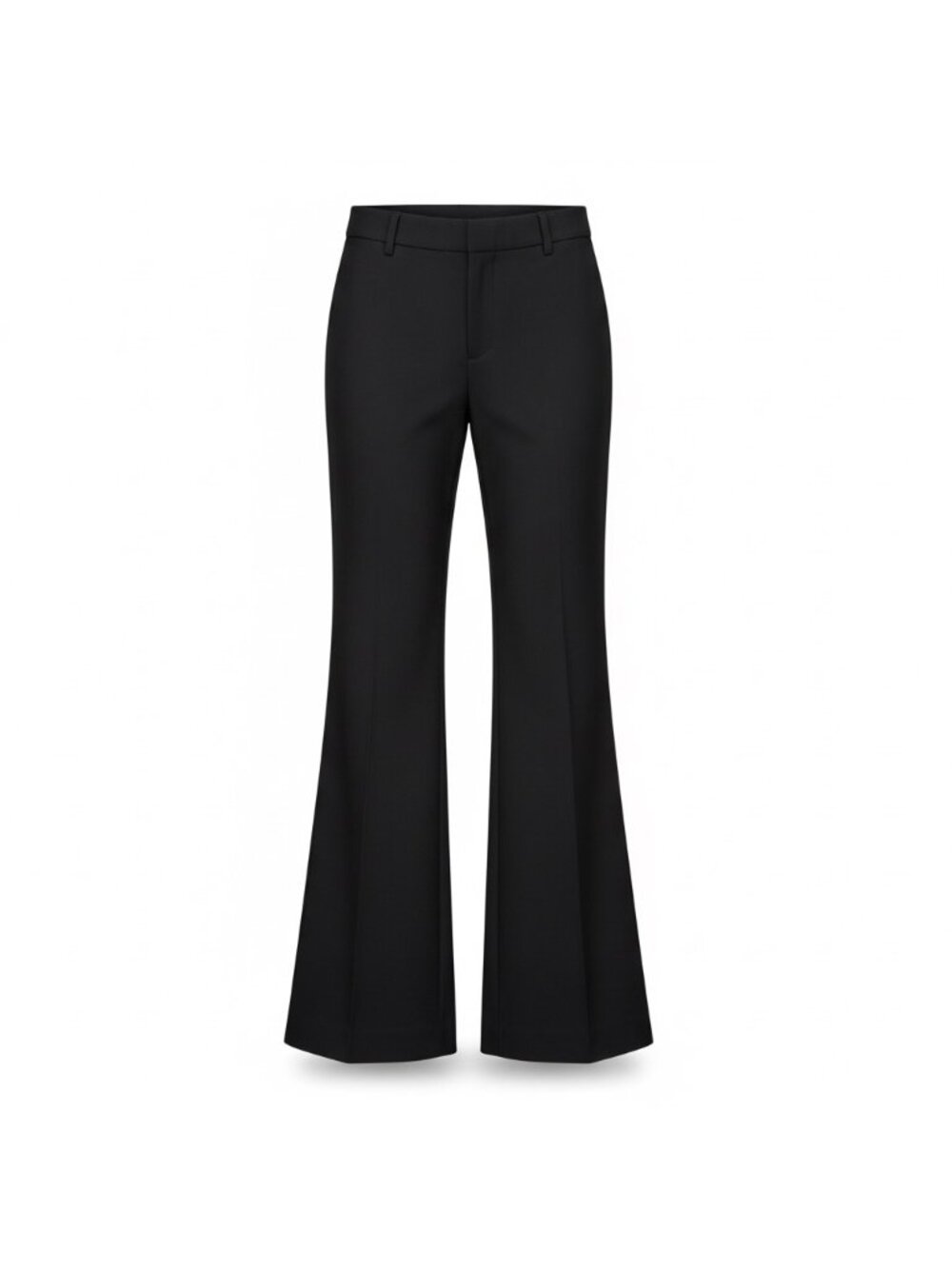 Loft Womens Black Flared-Leg Trousers Stylish And Elegant Workwear Size 2